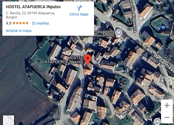Hostel Atapuerca - Mapa